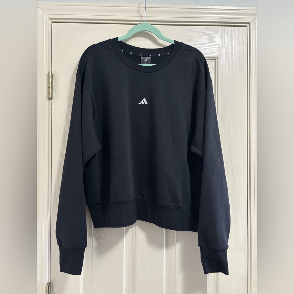 Adidas Black Crewneck Sweatshirt